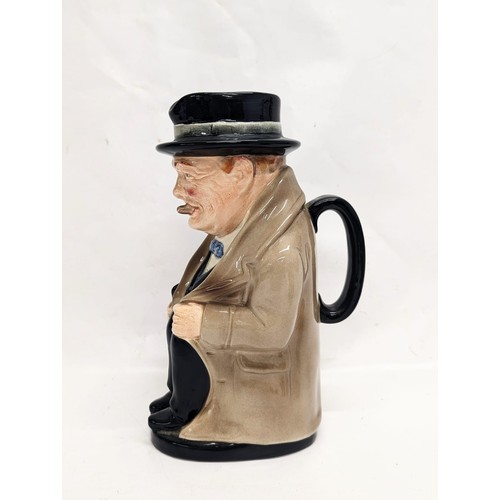 430 - A Royal Doulton Winston Churchill toby jug. 22.5cm