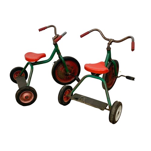 195 - A pair of Community Rifton New York vintage childs tricycles.