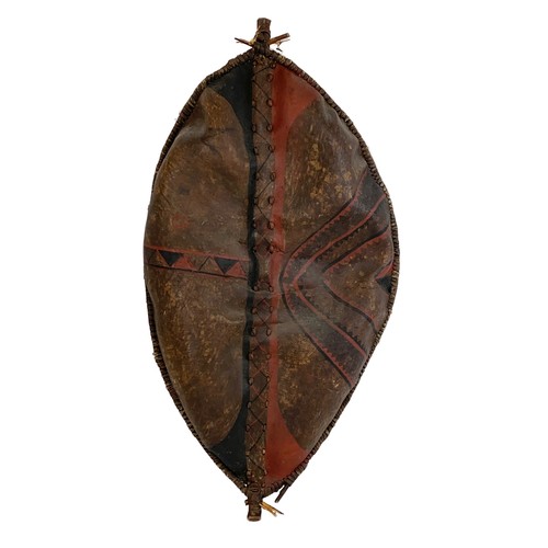 88 - A 19th century African Maasai tribe shield. 60 x 110cm