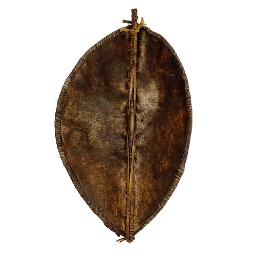 88 - A 19th century African Maasai tribe shield. 60 x 110cm