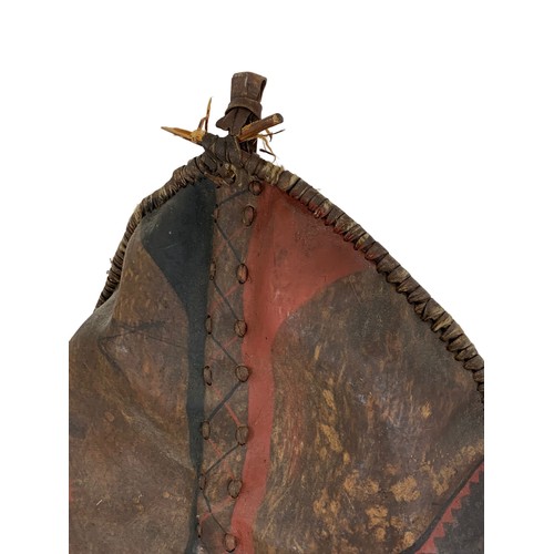 88 - A 19th century African Maasai tribe shield. 60 x 110cm