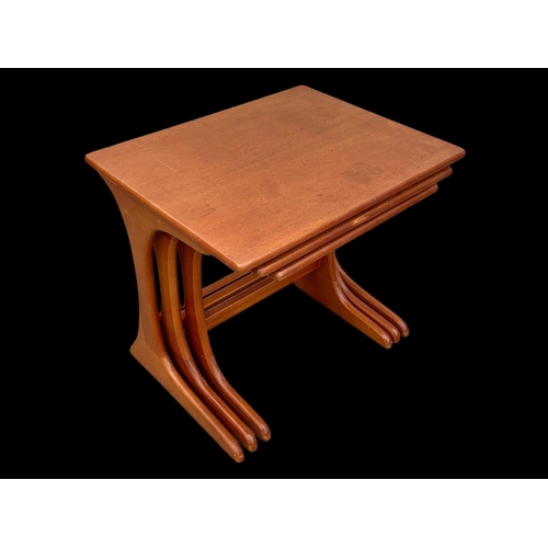 1128B - A teak nest of tables by Jentique. Mid century. Circa 1970.