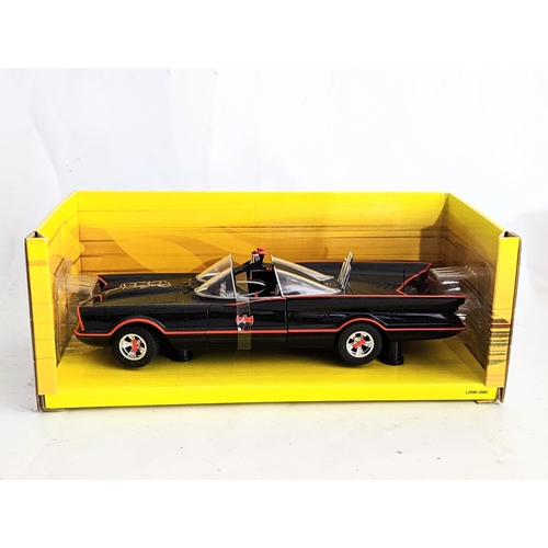 252H - A rare signed HotWheels model Batmobile from 1966 Batman TV Series. With certificate of authenticity... 