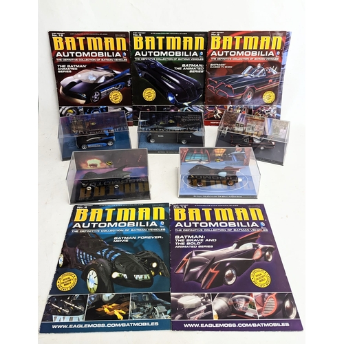 252I - 5 models of Batman vehicles, including 1966 Batmobile from Batman TV Series, Batmobile from Batman: ... 