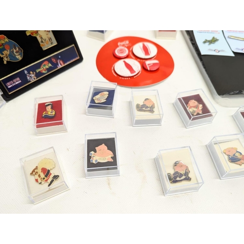 252S - A quantity of badges, including limited edition Space Jam with Michael Jordan.