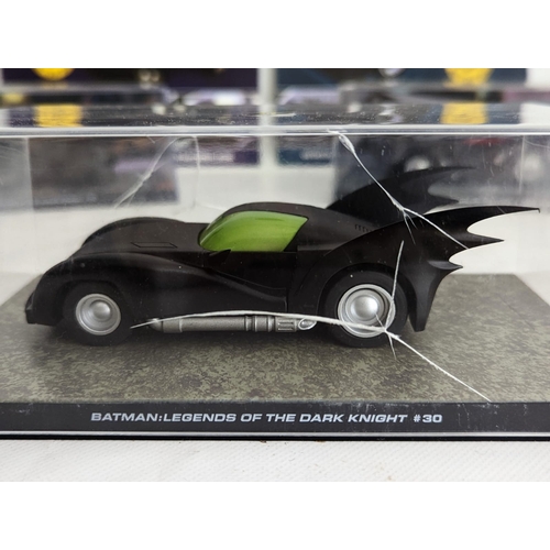 252N - 3 models of Batmobiles from Batman: Legends of The Dark Knight comic book series. Number 15, 30 and ... 