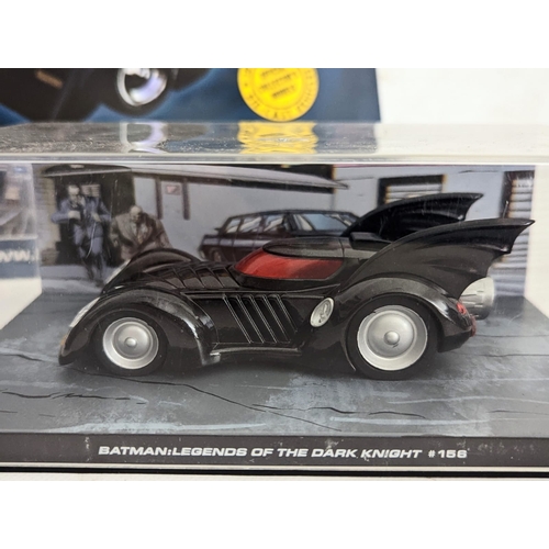 252N - 3 models of Batmobiles from Batman: Legends of The Dark Knight comic book series. Number 15, 30 and ... 