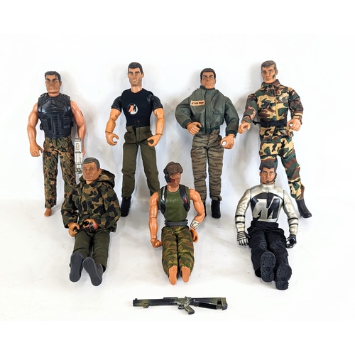 252T - A collection of Action Man figures by Hasbro, and one by Mattel, circa 1990s