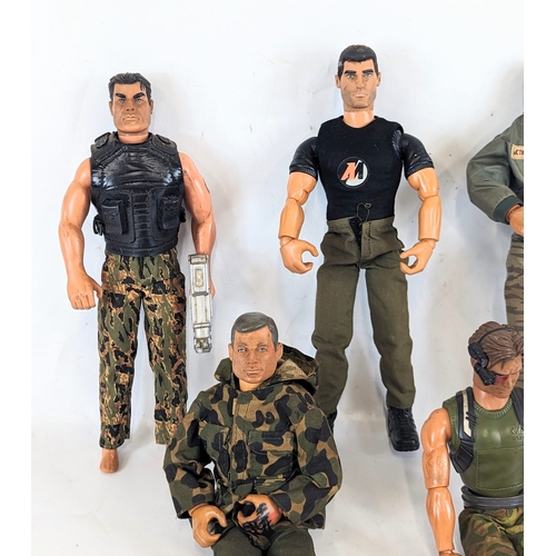 252T - A collection of Action Man figures by Hasbro, and one by Mattel, circa 1990s