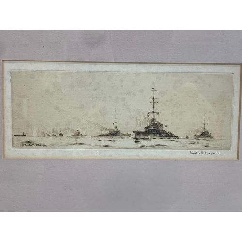 102 - An early 20th century etching, by Frank A Mason. 33 x 21.5cm including frame