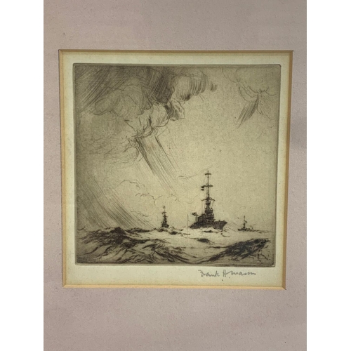 103 - An early 20th century etching, by Frank A Mason. 21.5 x 25.5cm including frame