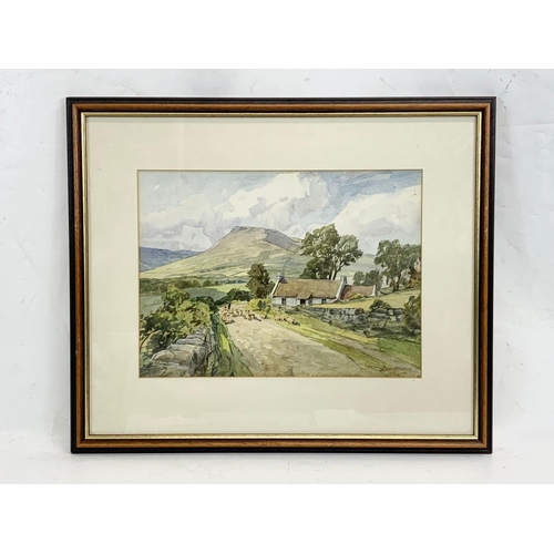 107 - A watercolour painting by Donald McPerson. Painting measures 36.5 x 27cm. Frame measures 55 x 46cm