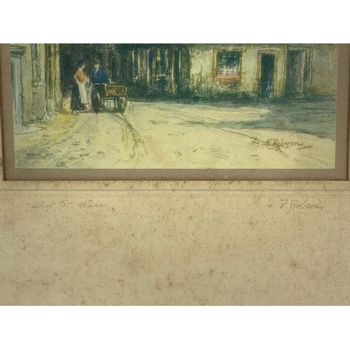 12 - An early 20th century signed print by F. Robson. 32 x 45cm including frame