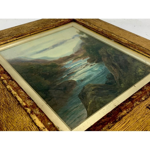 14 - A 19th to early 20th century oil painting in a gilt wood frame. Painting measures 22.5 x 27cm. Frame... 