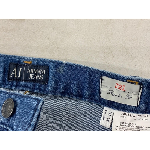 145 - A pair of Armani Jeans. UK 34 regular