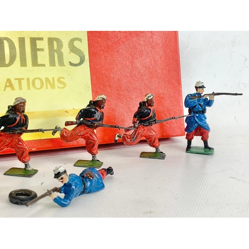 18 - Vintage Britains Soldiers Regiment Of All Nations led model soldiers in original box. Box measures 3... 