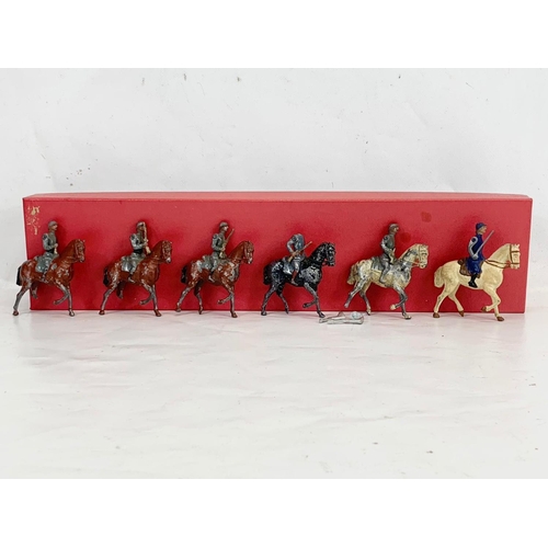 19 - 6 vintage led model Belgium soldiers, in box. Made in France.