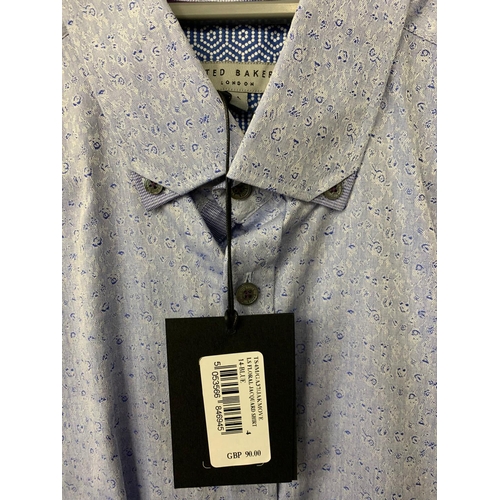 196 - A pair of Ted Baker shirts. Large.