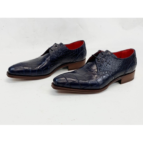 206 - A pair of Jeffery West leather dress shoes with printed signature of Bela Lugosi. Bram Stoker's Drac... 