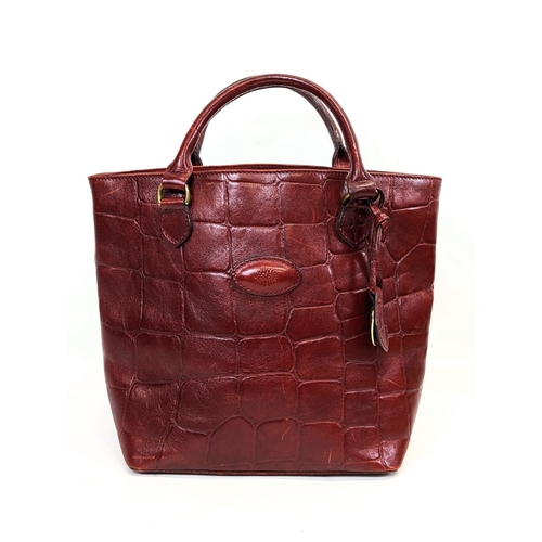 211 - A Mulberry Congo leather HELLIER handbag. 30x30.5cm