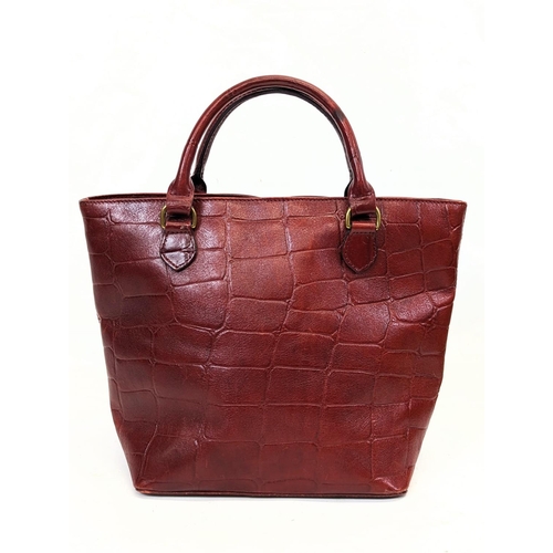 211 - A Mulberry Congo leather HELLIER handbag. 30x30.5cm