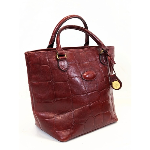 211 - A Mulberry Congo leather HELLIER handbag. 30x30.5cm