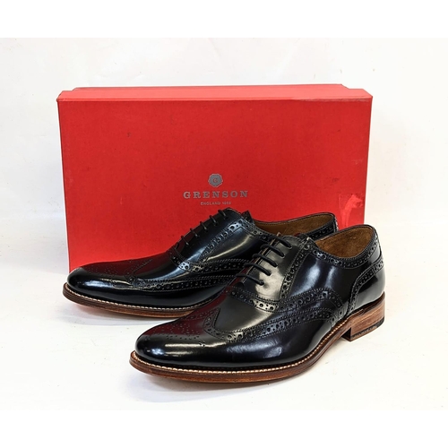 224 - A pair of Grenson leather dress shoes in box. Size 9