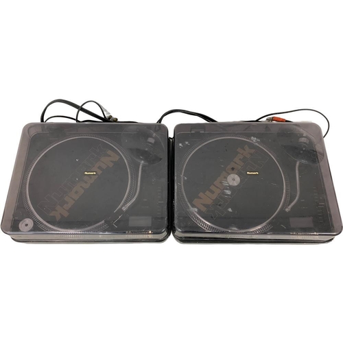 252D - A pair of Numark Pro TT-2 Professional Direct Drive Turntables, with a Numark 2 Channel DJ Mixer