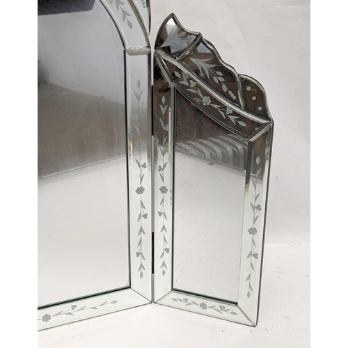 267 - A Venetian style dressing mirror. 63.5x60cm