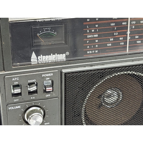 272 - A vintage Steepletone radio.