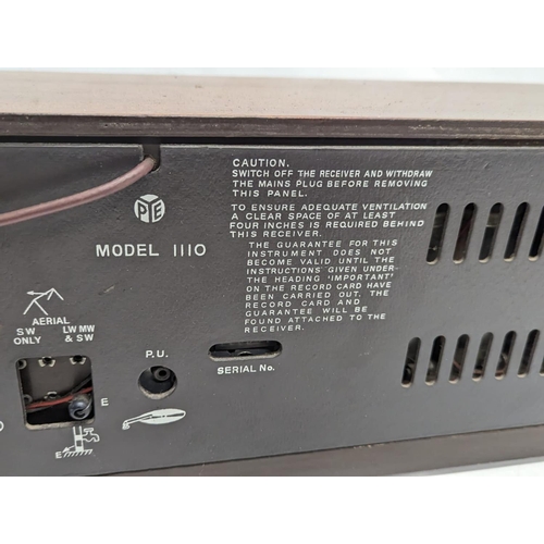 279 - A Pye Ltd radio, model 1110. Circa 1968.