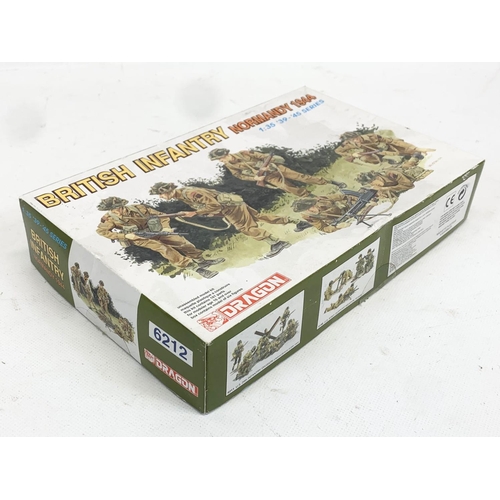 291 - 3 unopened boxes of WWII model figures. MiniArt British Soldiers Tank Riders, MiniArt British Tank C... 