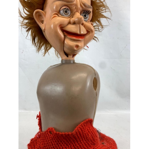 303 - A vintage Mr Parlanchin ventriloquists dummy. 69cm