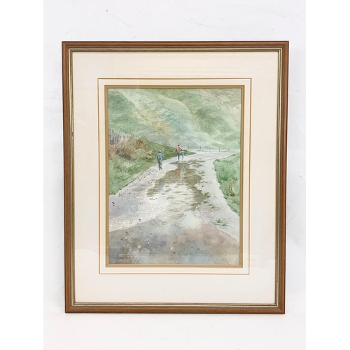 31 - A large watercolour painting by Cynthia Neill, “The Puddle” Ballintoy. Painting measures 30 x 40cm. ... 