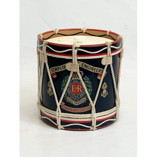 318 - A Regimental Replicas drum ice bucket. Royal Engineers. 17 x 17cm