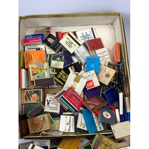 A collection of vintage matches.