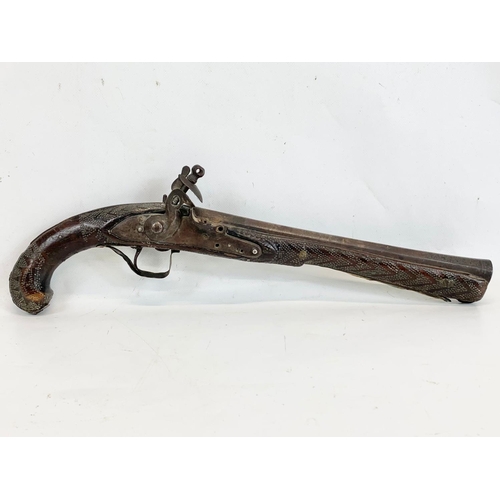 39 - An early 19th century Ottoman Empire pistol. 42cm