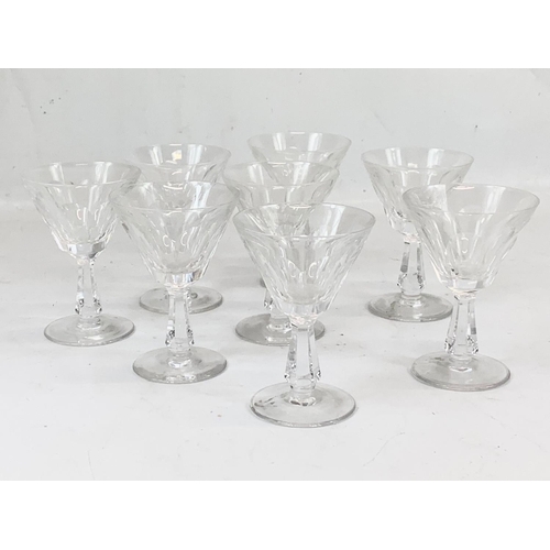 480 - A set of 8 Waterford crystal “Glencree” pattern cocktail glasses. 8.5x12cm