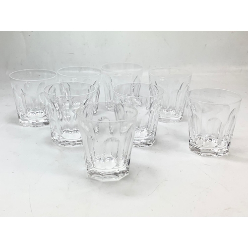 481 - A set of 8 Waterford crystal “Glencree” pattern whiskey tumbler glasses. 9cm