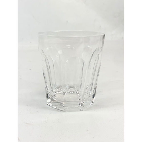 481 - A set of 8 Waterford crystal “Glencree” pattern whiskey tumbler glasses. 9cm