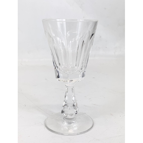 482 - A set of 7 Waterford crystal “Glencree” pattern port glasses. 12.5cm