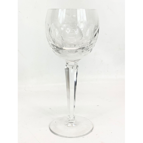 483 - A set of 4 Waterford crystal “Sheila” pattern wine glasses. 19cm