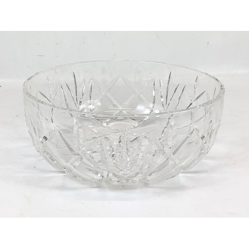 486 - A large Waterford crystal bowl. 25.5 x 10.5cm