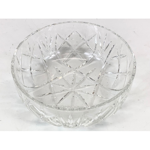 486 - A large Waterford crystal bowl. 25.5 x 10.5cm