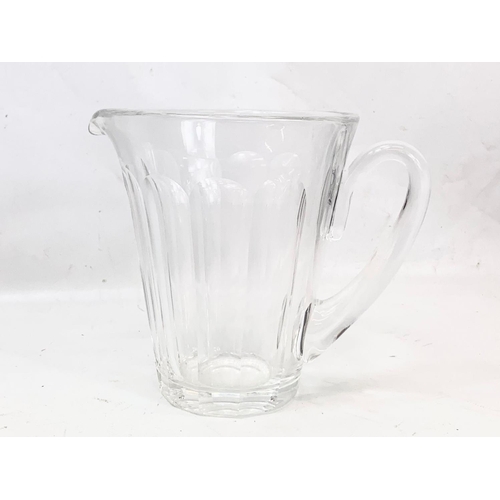 487 - A large Waterford crystal “Glencree” pattern jug. 18 x 15.5cm