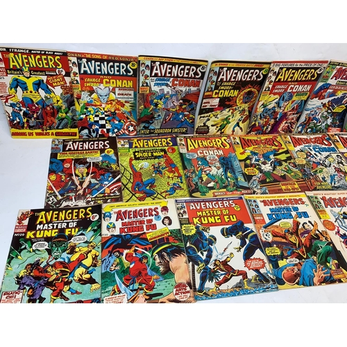 51 - A large collection of 1970’s Marvel, The Avengers and The Eternals comic books.