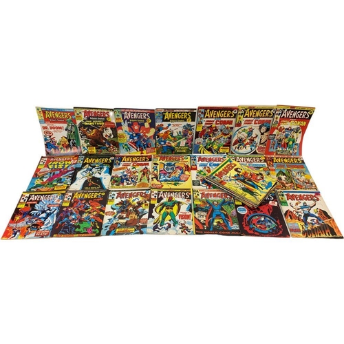 52 - A large collection of 1970’s Marvel, The Avengers comic books.