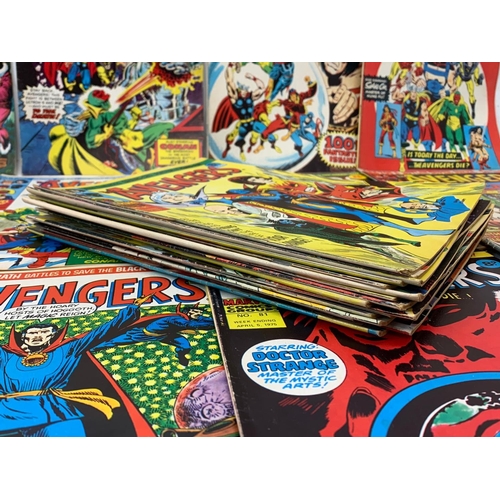 52 - A large collection of 1970’s Marvel, The Avengers comic books.