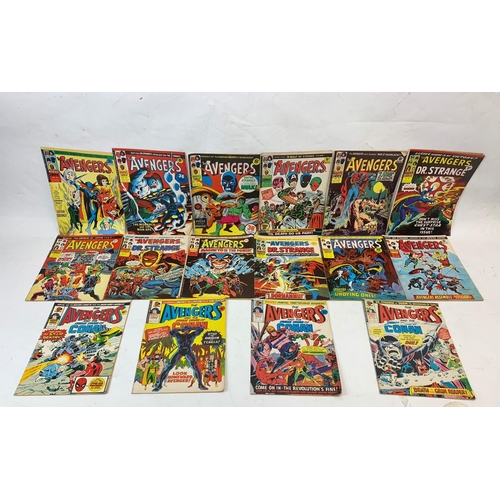 52 - A large collection of 1970’s Marvel, The Avengers comic books.