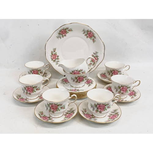 629 - A 21 piece Queen Anne tea set.